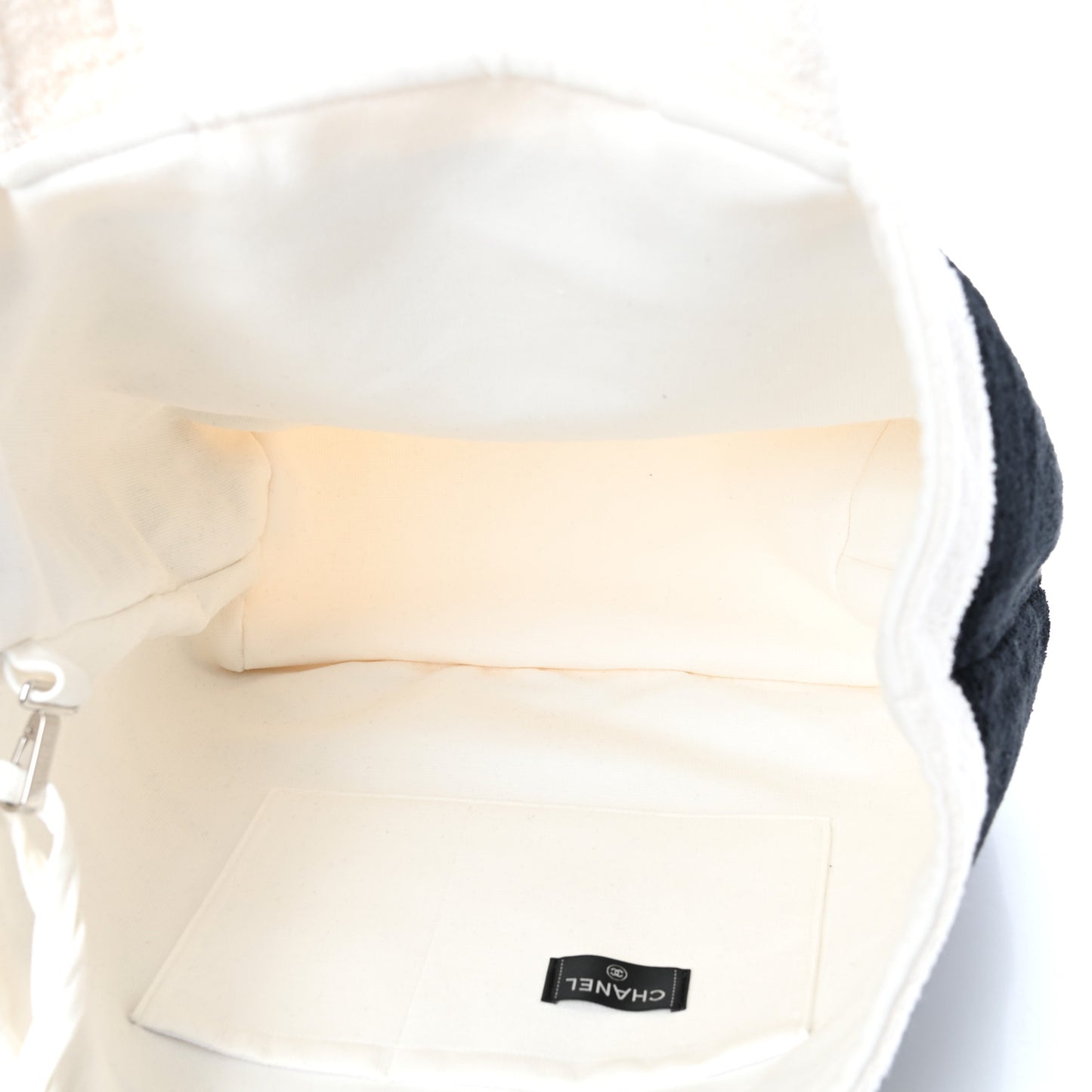 Terry Cotton CC Beach Tote Towel Set Black White