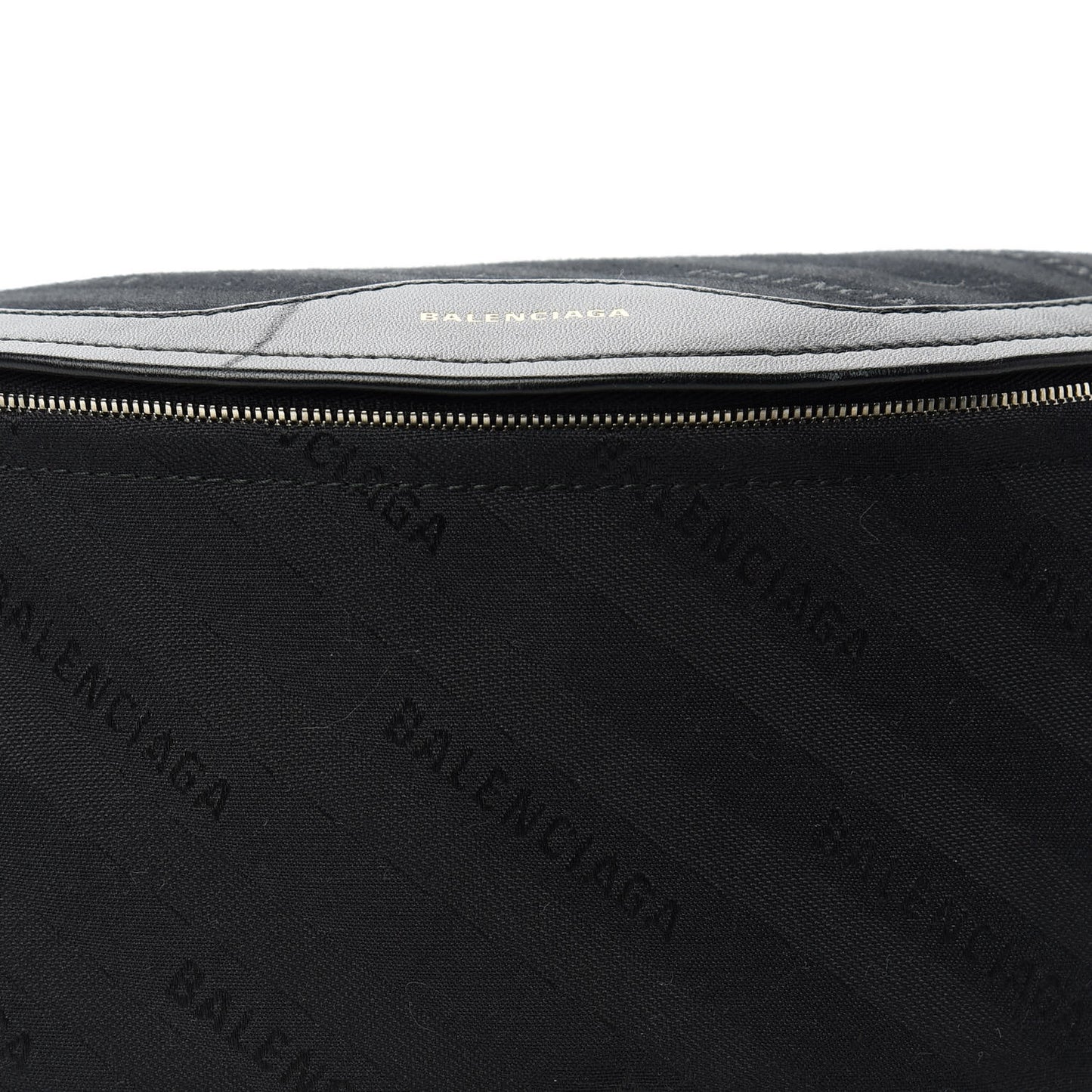 Canvas Jacquard Diagonal Allover Logo XS Souvenir Belt Bag Black