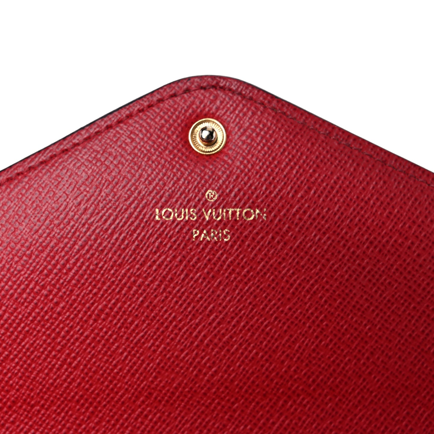 Damier Ebene Josephine Wallet Red