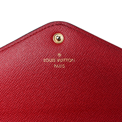 Louis Vuitton Damier Ebene Josephine Wallet Red 7 of 17