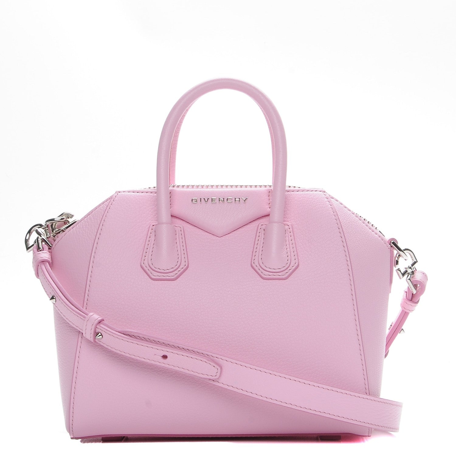 Givenchy Sugar Goatskin Mini Antigona Bright Pink 1 of 7