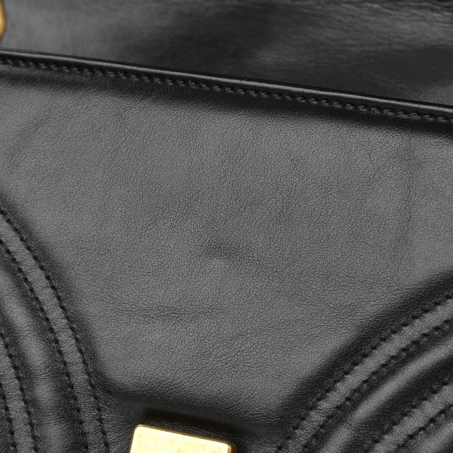 Gucci Calfskin Matelasse Small GG Marmont Shoulder Bag Black 11 of 13