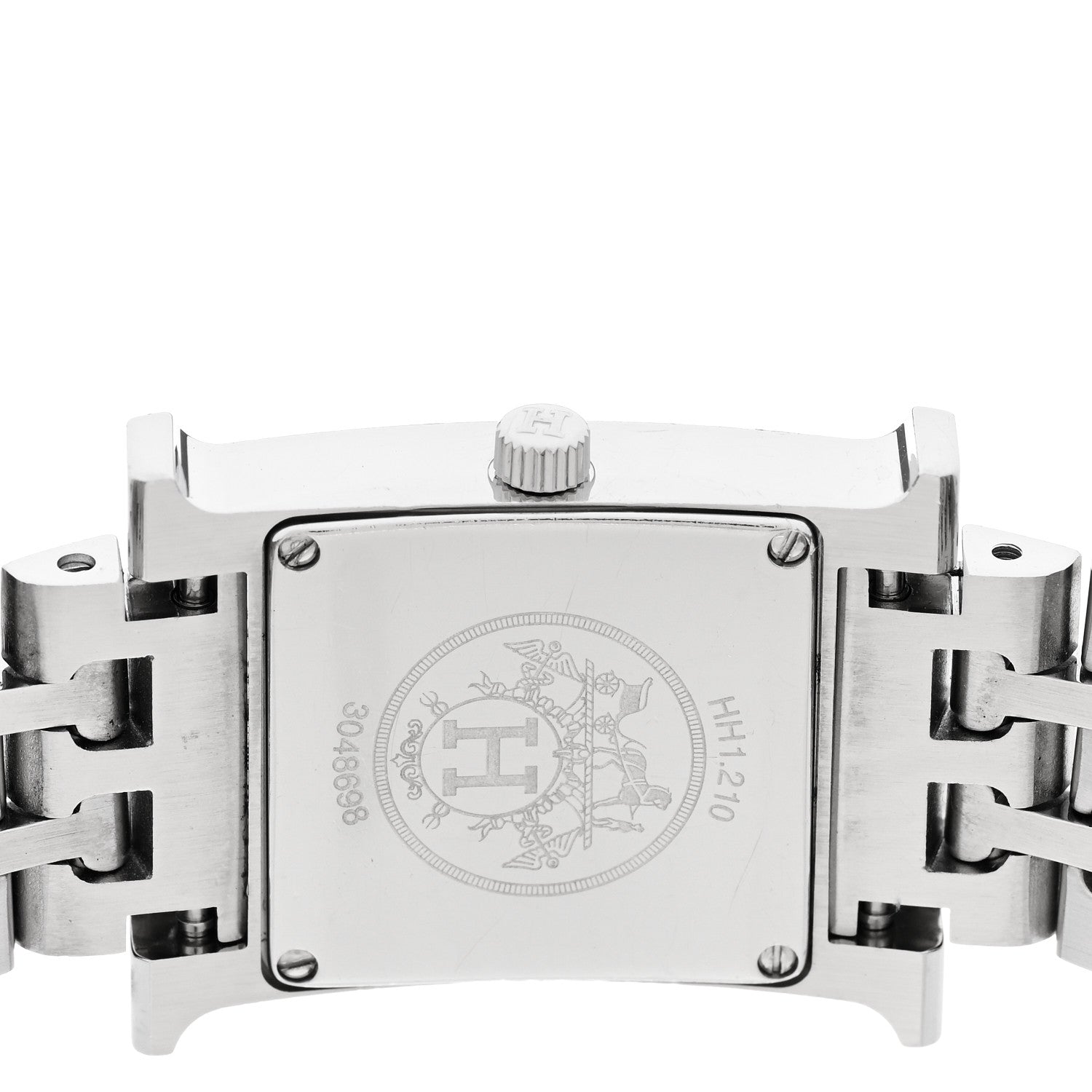 Hermes Stainless Steel 21mm Heure H Hour Quartz Watch 4 of 5