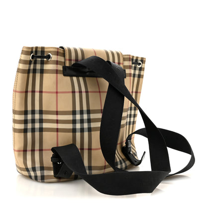 Burberry House Check Drawstring Backpack Black 3 of 13