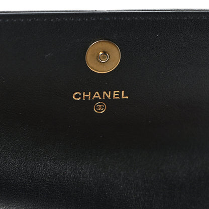 Chanel Lambskin Quilted Chanel 19 Flap Clutch Black 6 of 8