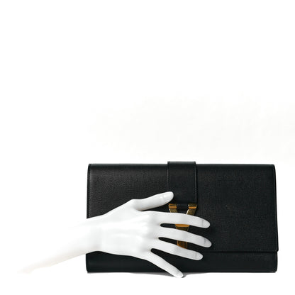 Saint Laurent Textured Calfskin Classic Y Ligne Clutch Black 8 of 8