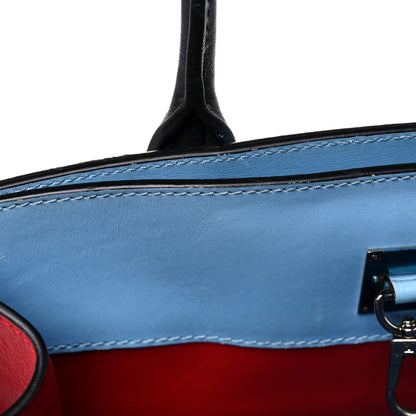 Louis Vuitton Calfskin City Steamer MM Rouge Blue 16 of 22