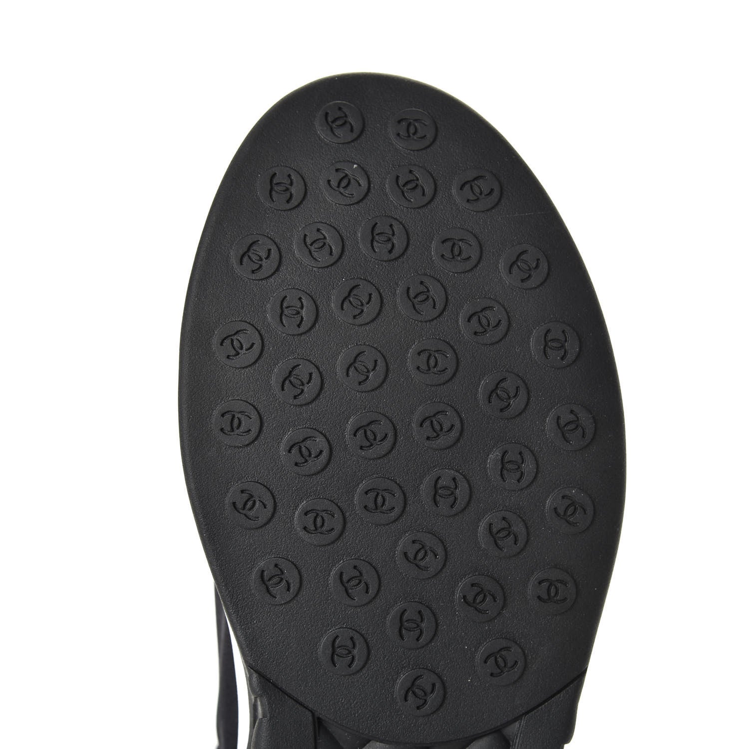 Chanel Lycra Womens CC Sneakers 36 Black 9 of 10