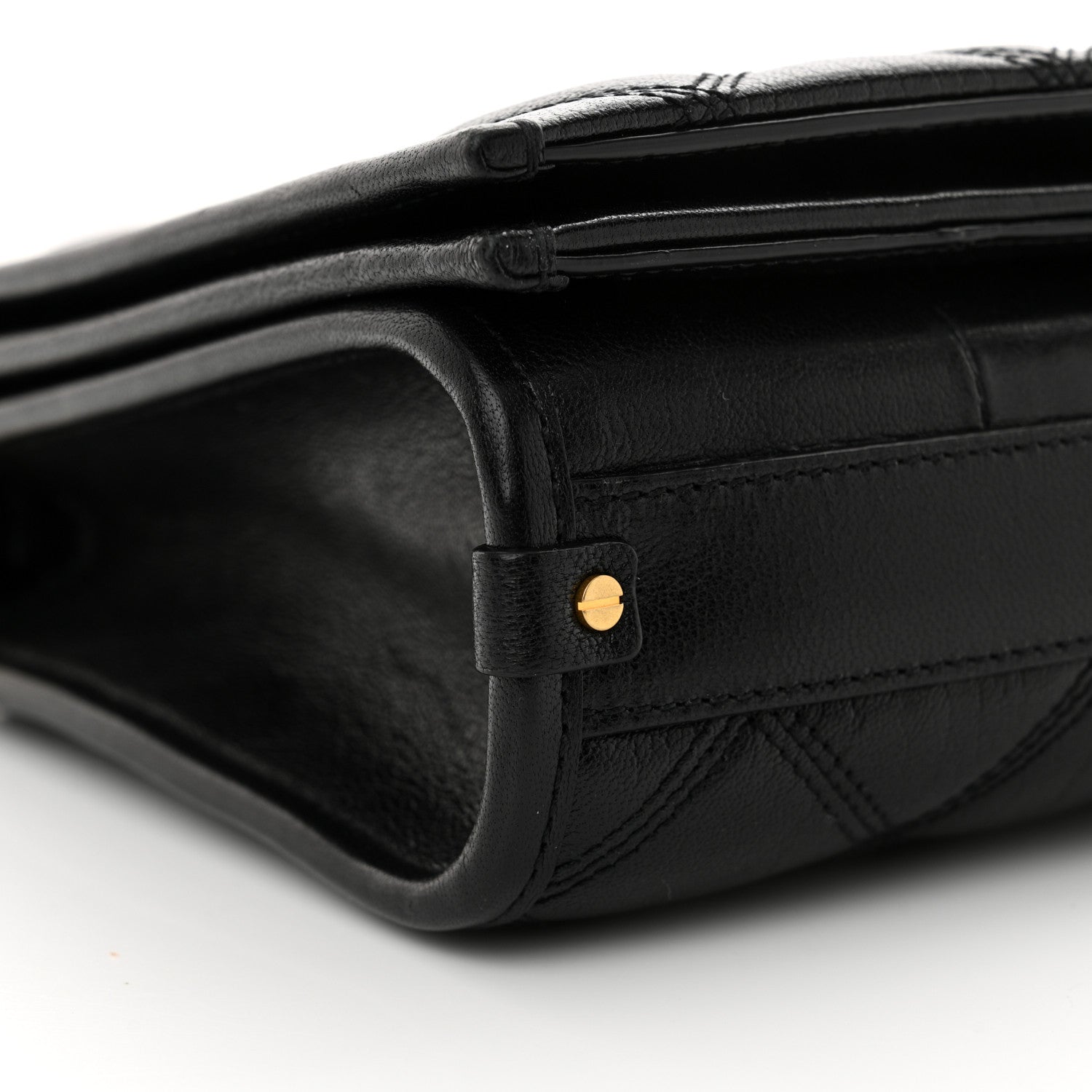Saint Laurent Lambskin Quilted Mini Becky Chain Bag Black 9 of 11