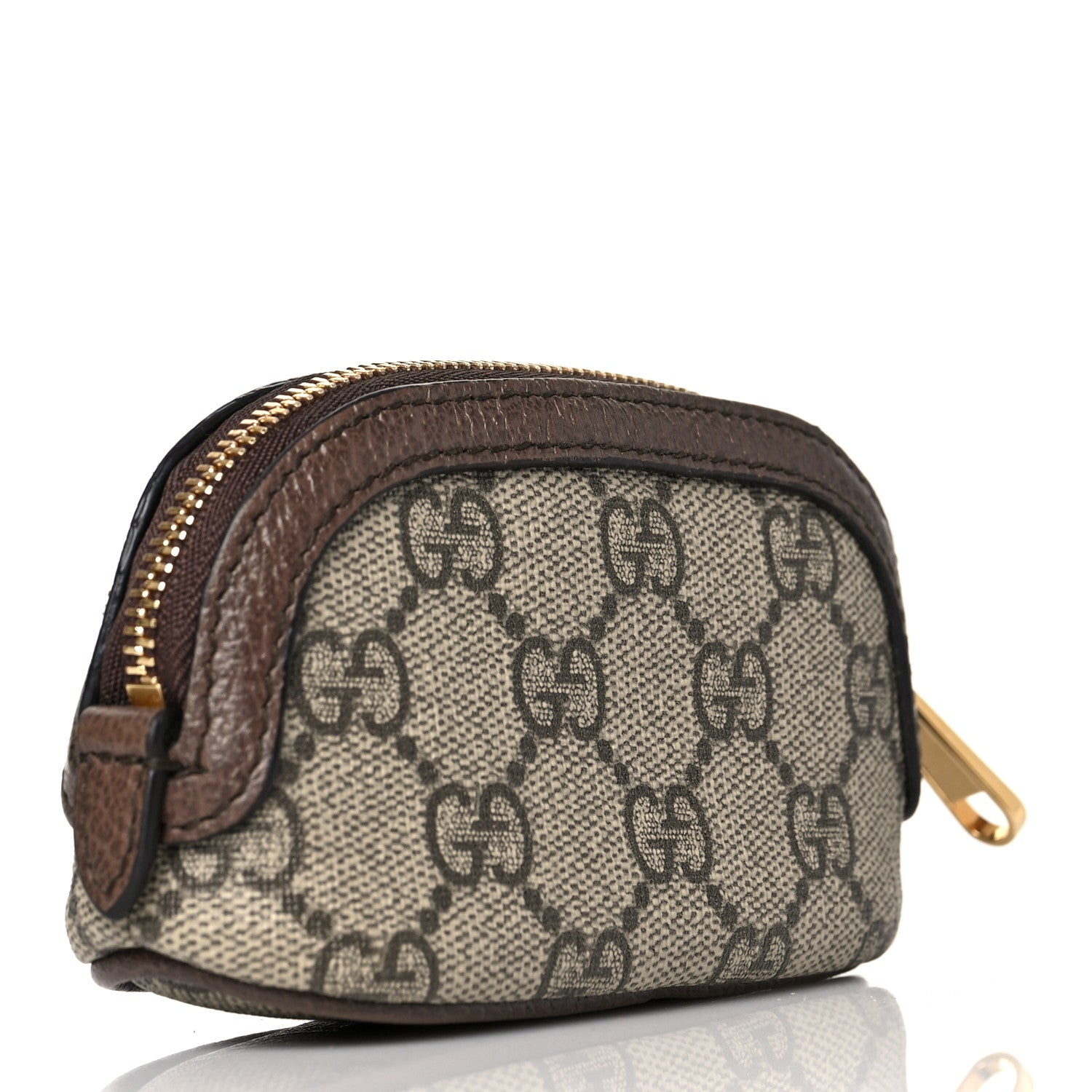 Gucci GG Supreme Monogram Web Ophidia Dome Key Pouch Beige New Acero 3 of 10