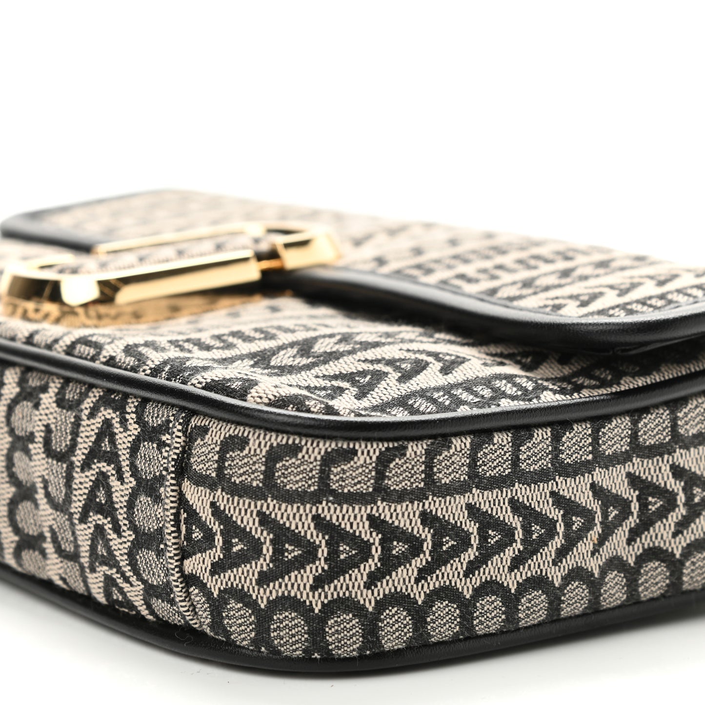 Cotton Jacquard Monogram Snapshot Camera Bag Beige Multicolor