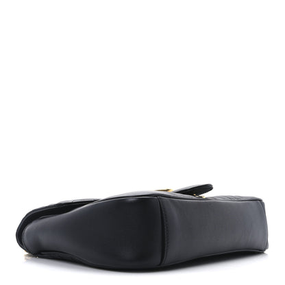 Gucci Calfskin Matelasse Medium GG Marmont Shoulder Bag Black 4 of 10