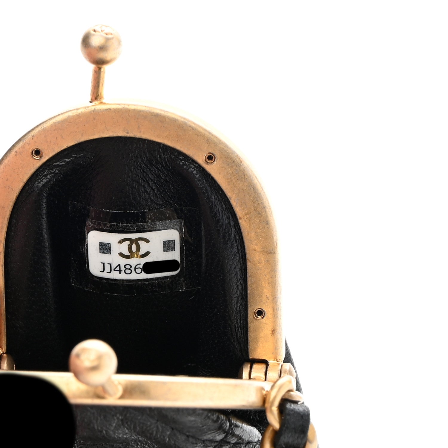 Chanel Lambskin Quilted Lipstick Case On Chain Black 6 of 9