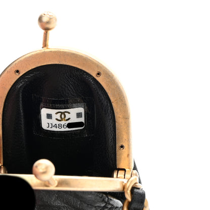 Chanel Lambskin Quilted Lipstick Case On Chain Black 6 of 9