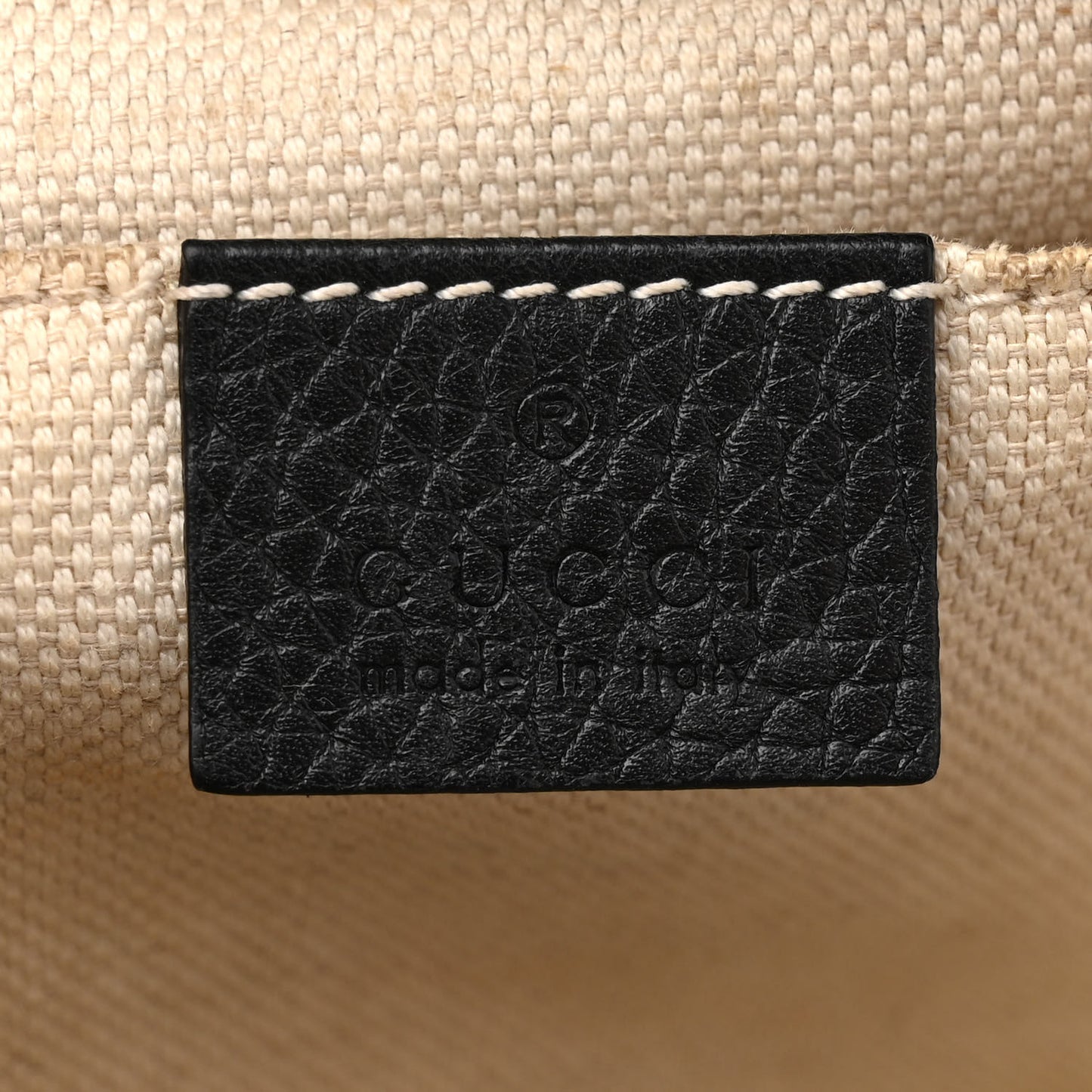 Pebbled Calfskin Small Soho Disco Bag Black