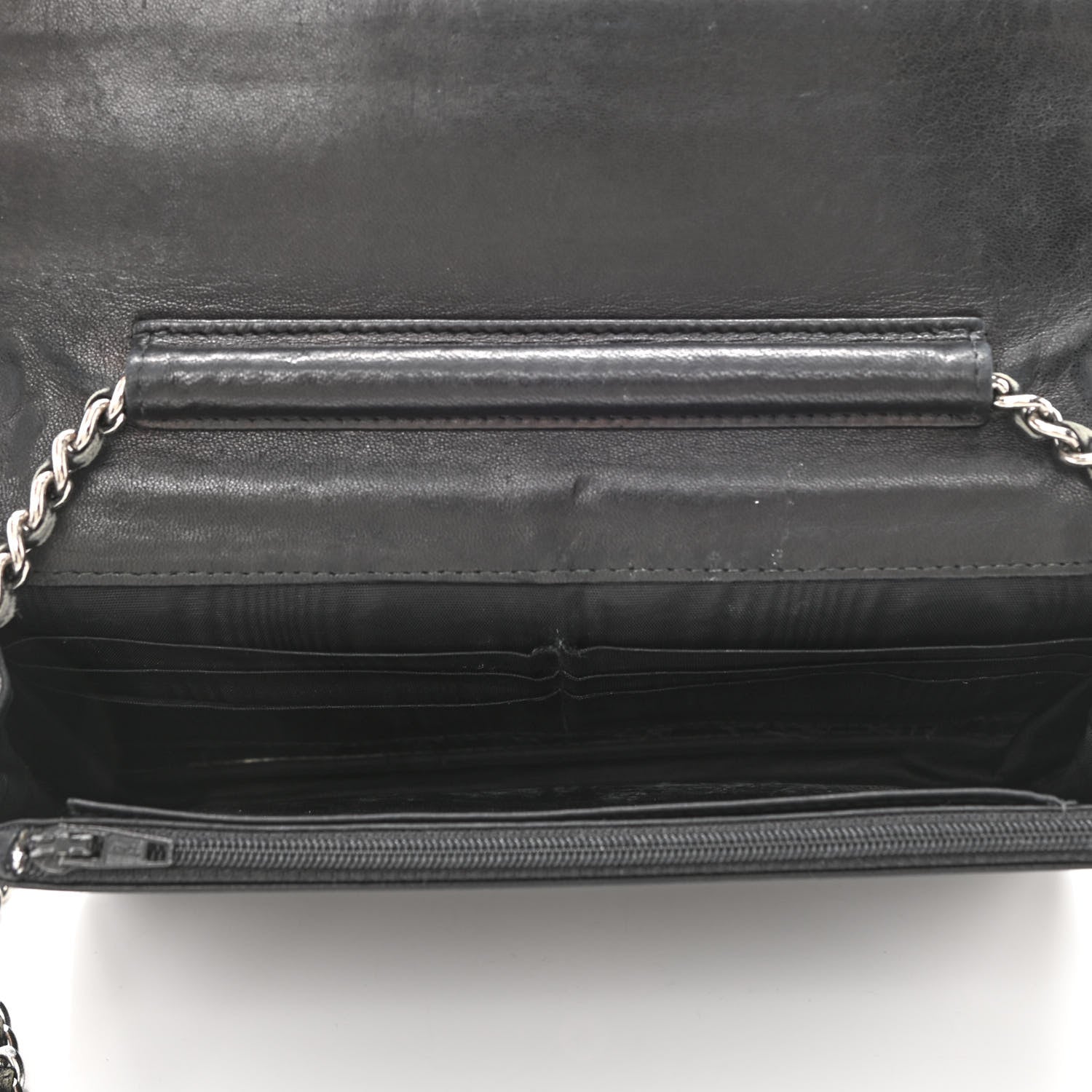 Chanel Caviar Timeless CC Wallet On Chain WOC Black 5 of 12