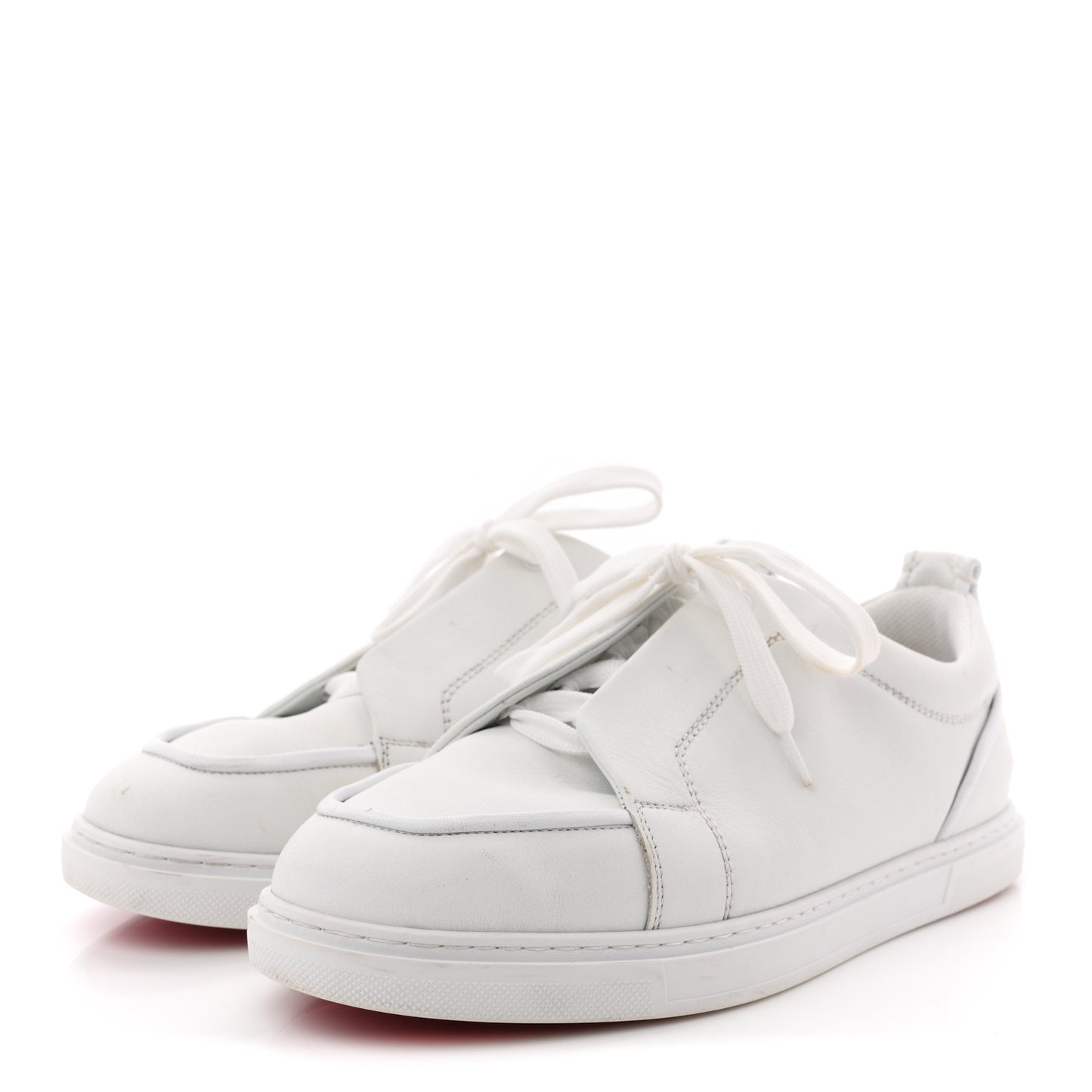Nappa Mens Jimmy Flat Sneakers 41.5 White