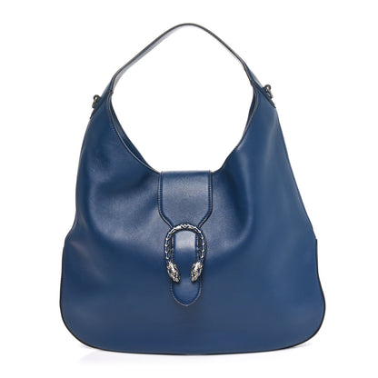 Gucci Calfskin Web Large Dionysus Hobo Blue Agata 1 of 10