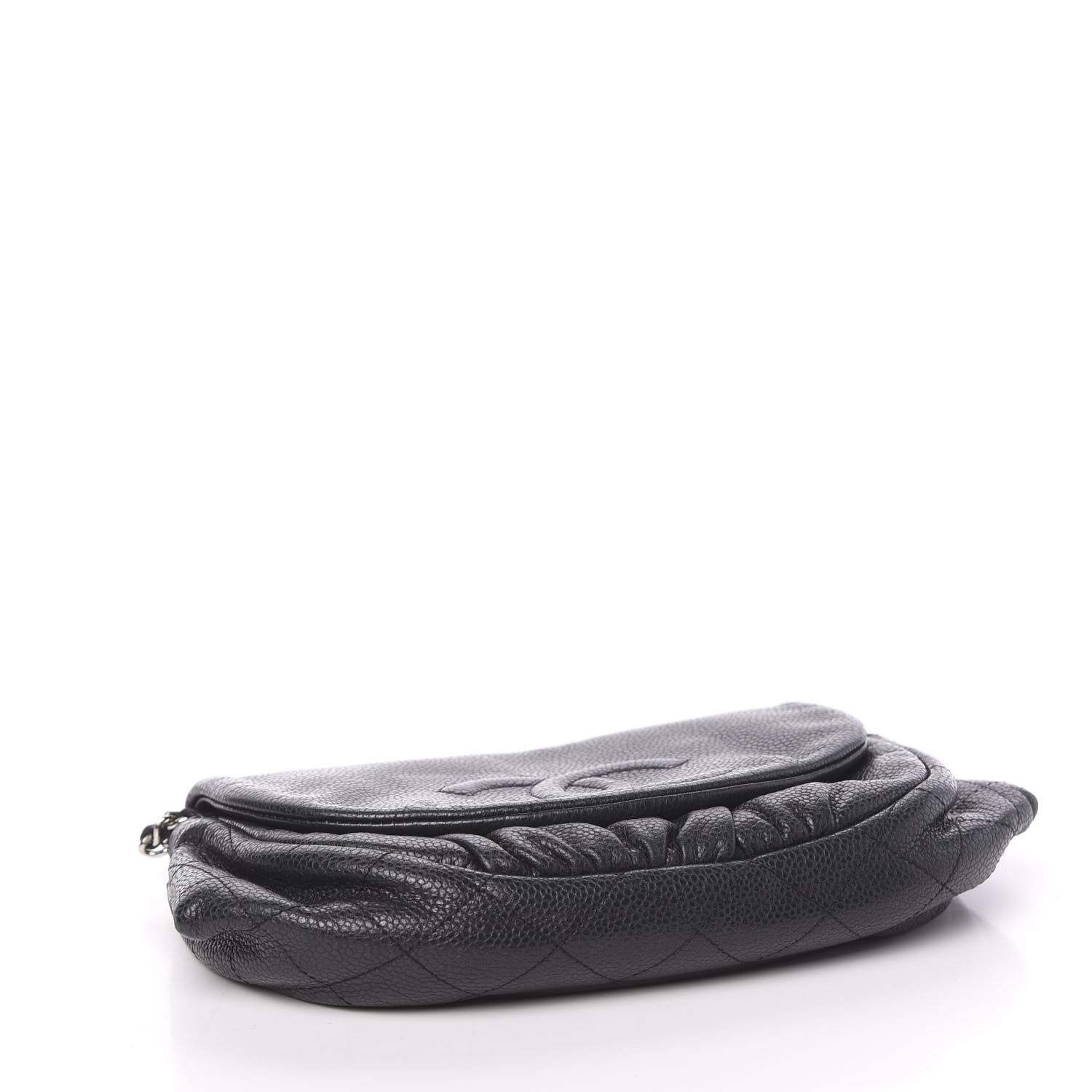 Chanel Caviar Half Moon Wallet On Chain WOC Black 4 of 11