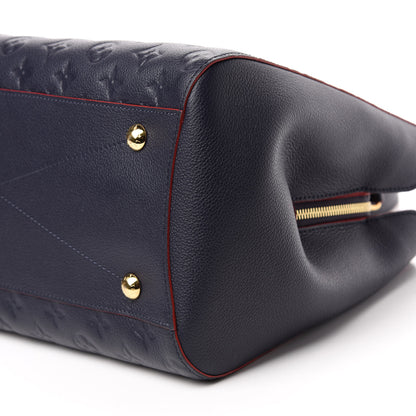 Louis Vuitton Empreinte Montaigne GM Marine Rouge 7 of 10