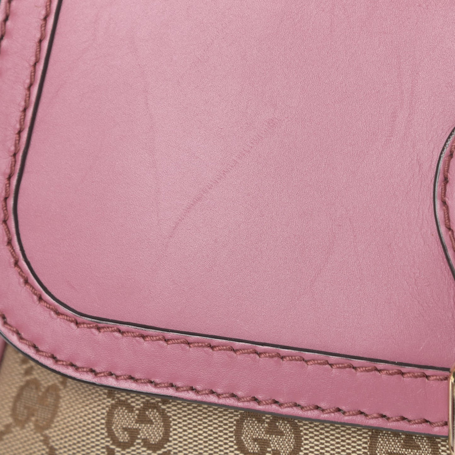 Monogram Techno Horsebit Large Shoulder Flap Bag Peonia Flower