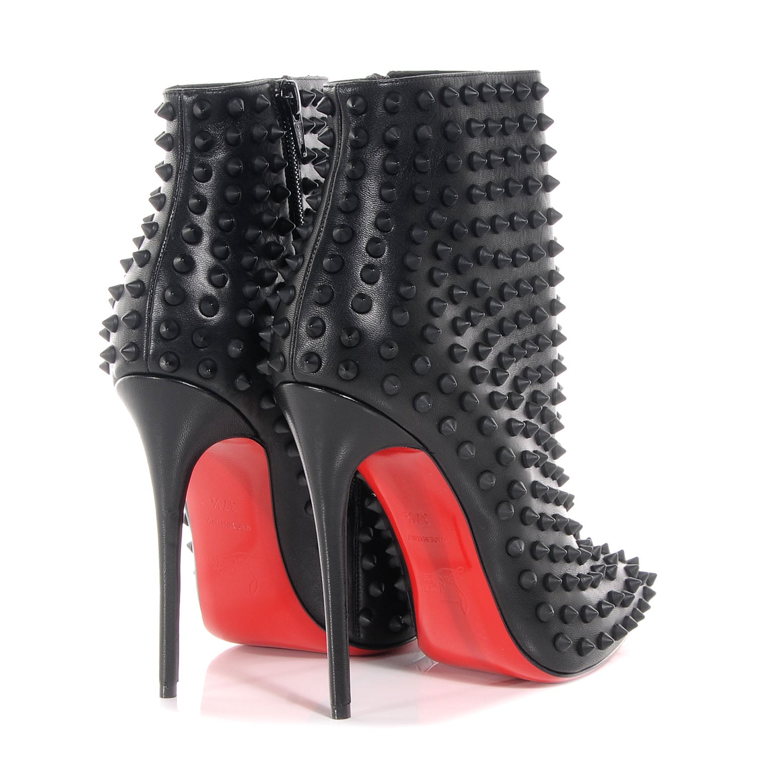 Christian Louboutin Kid Snakilta 120 Booties 37.5 Black 10 of 14
