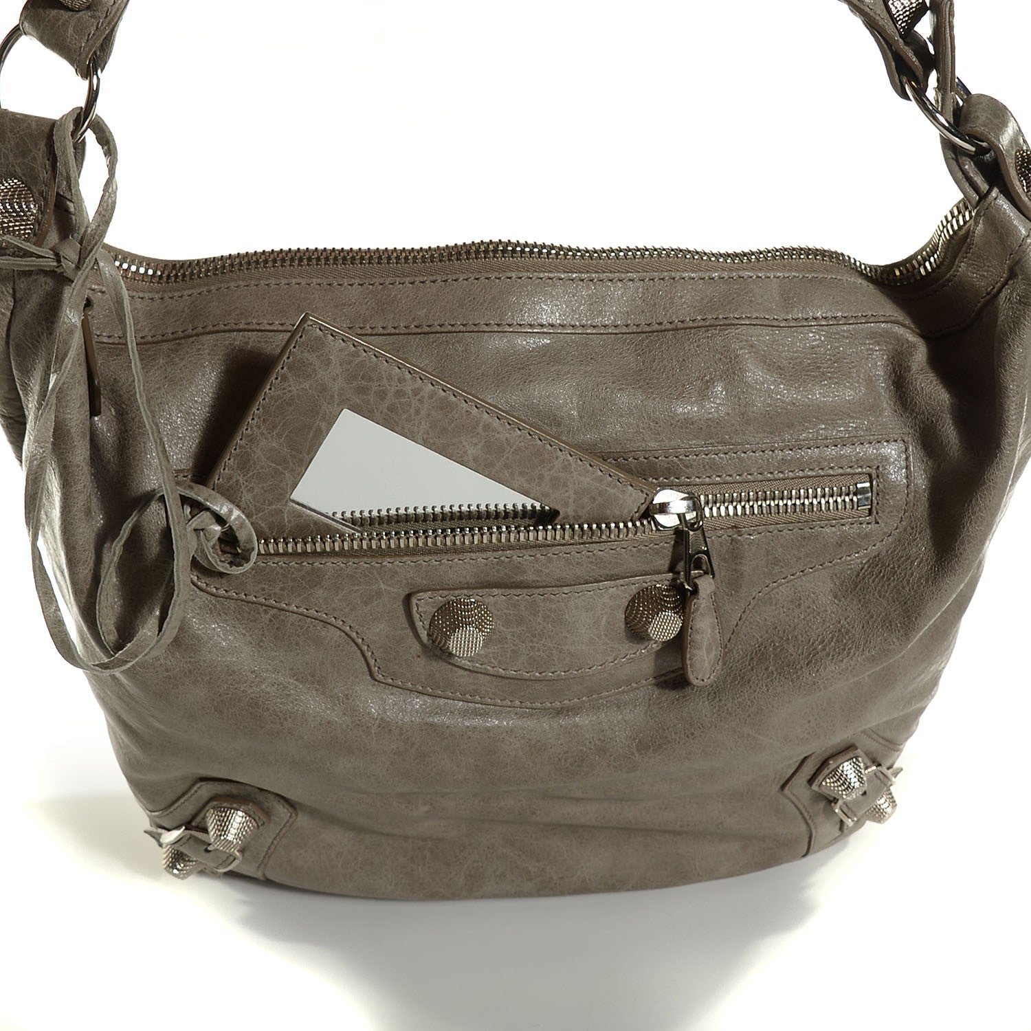 Balenciaga Agneau Giant 21 Silver Hardware Day Hobo Argent 7 of 13