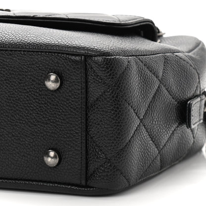 Chanel Caviar Lambskin Quilted Coco Break Camera Case Black 11 of 12