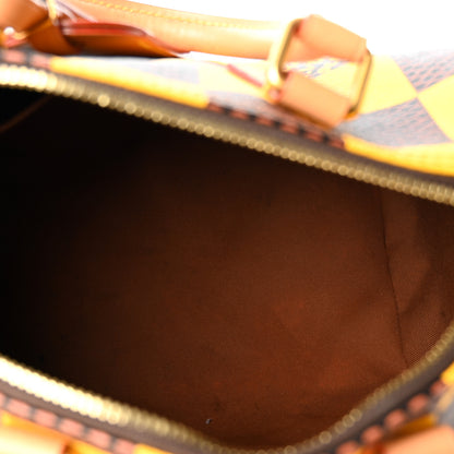 Louis Vuitton Damier Pop Speedy Bandouliere 25 Jaune Mat 5 of 11