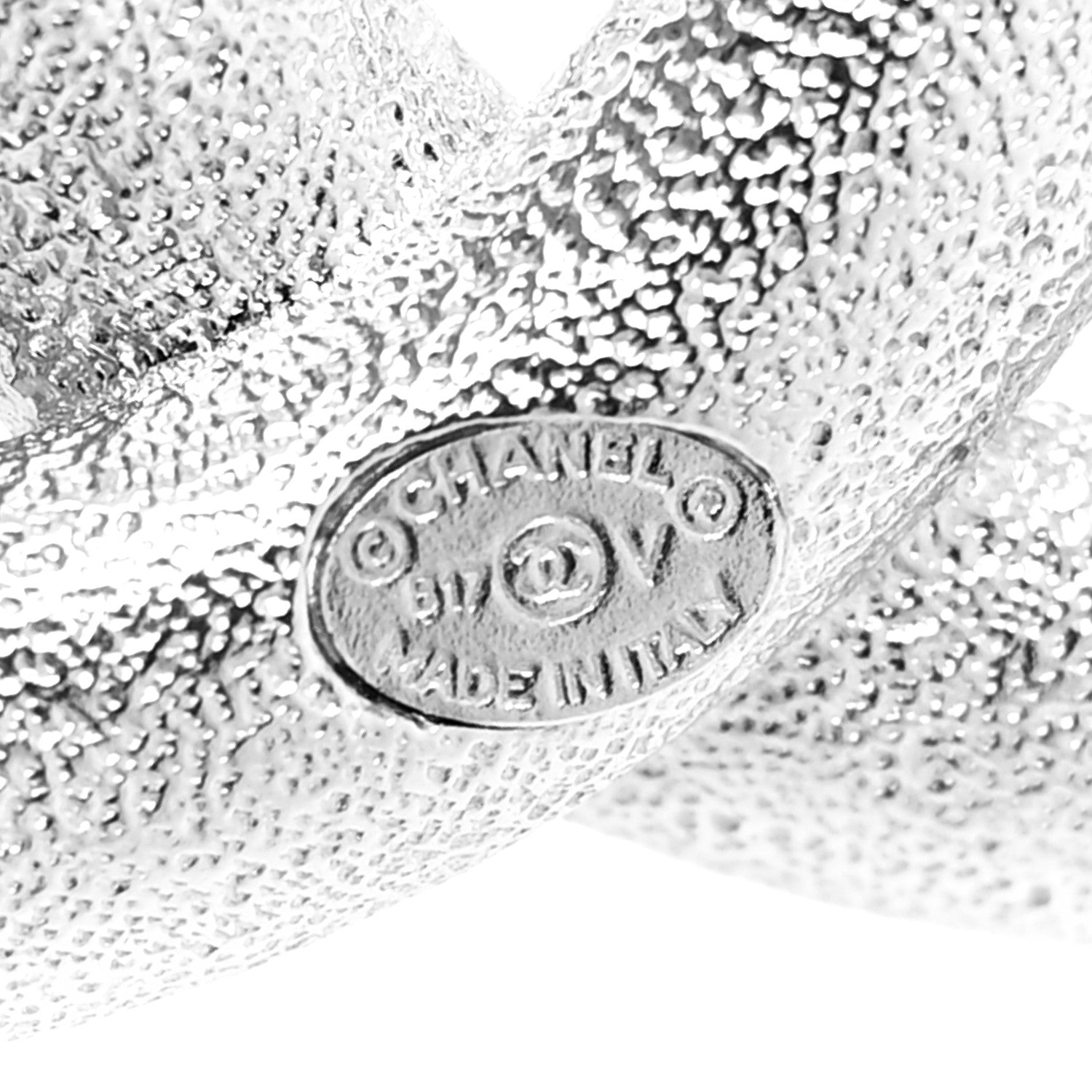 Chanel Baguette Crystal CC Brooch Silver 4 of 4