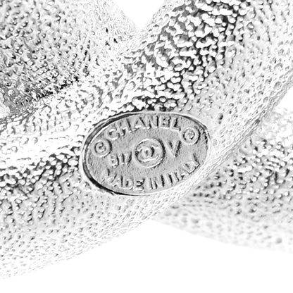 Chanel Baguette Crystal CC Brooch Silver 4 of 4