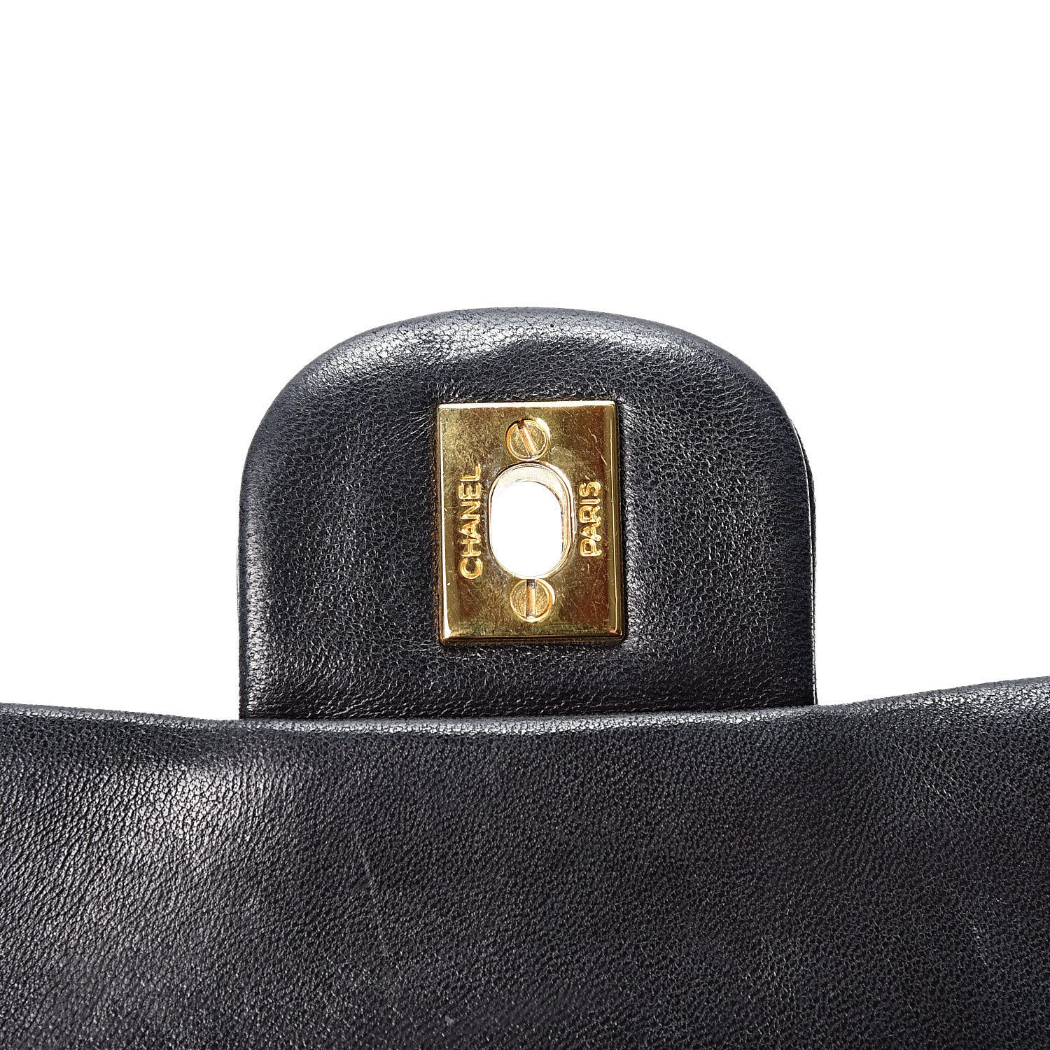 Chanel Lambskin Quilted Medium Double Flap Black 8 of 14