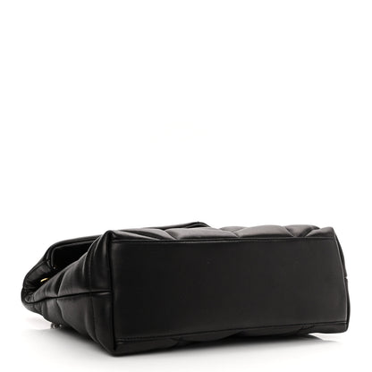 Saint Laurent Lambskin Quilted Small Loulou Puffer Monogram Chain Satchel Black 4 of 11