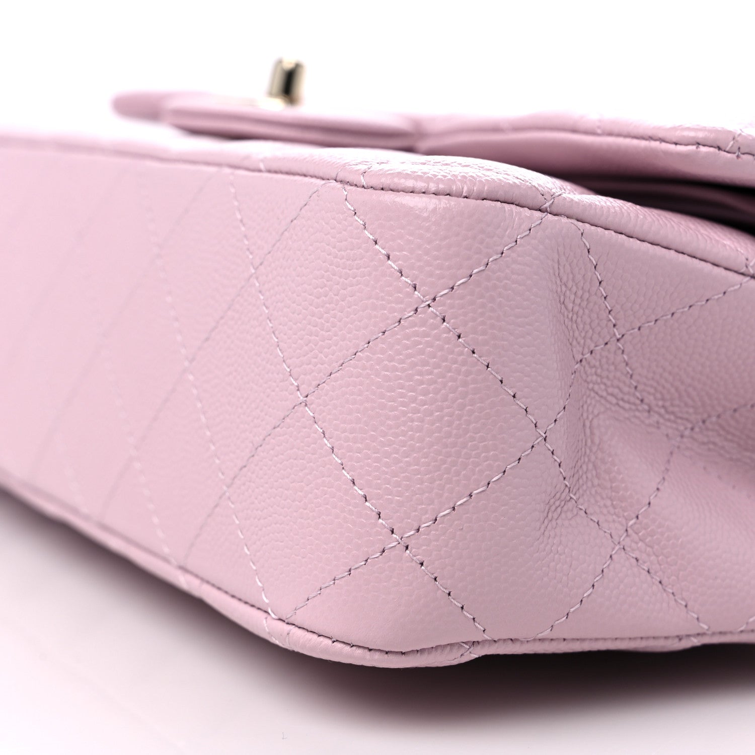 Chanel Caviar Quilted Medium Double Flap Light Pink 9 of 9