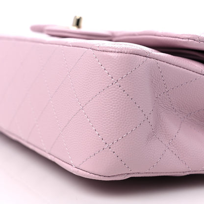 Chanel Caviar Quilted Medium Double Flap Light Pink 9 of 9
