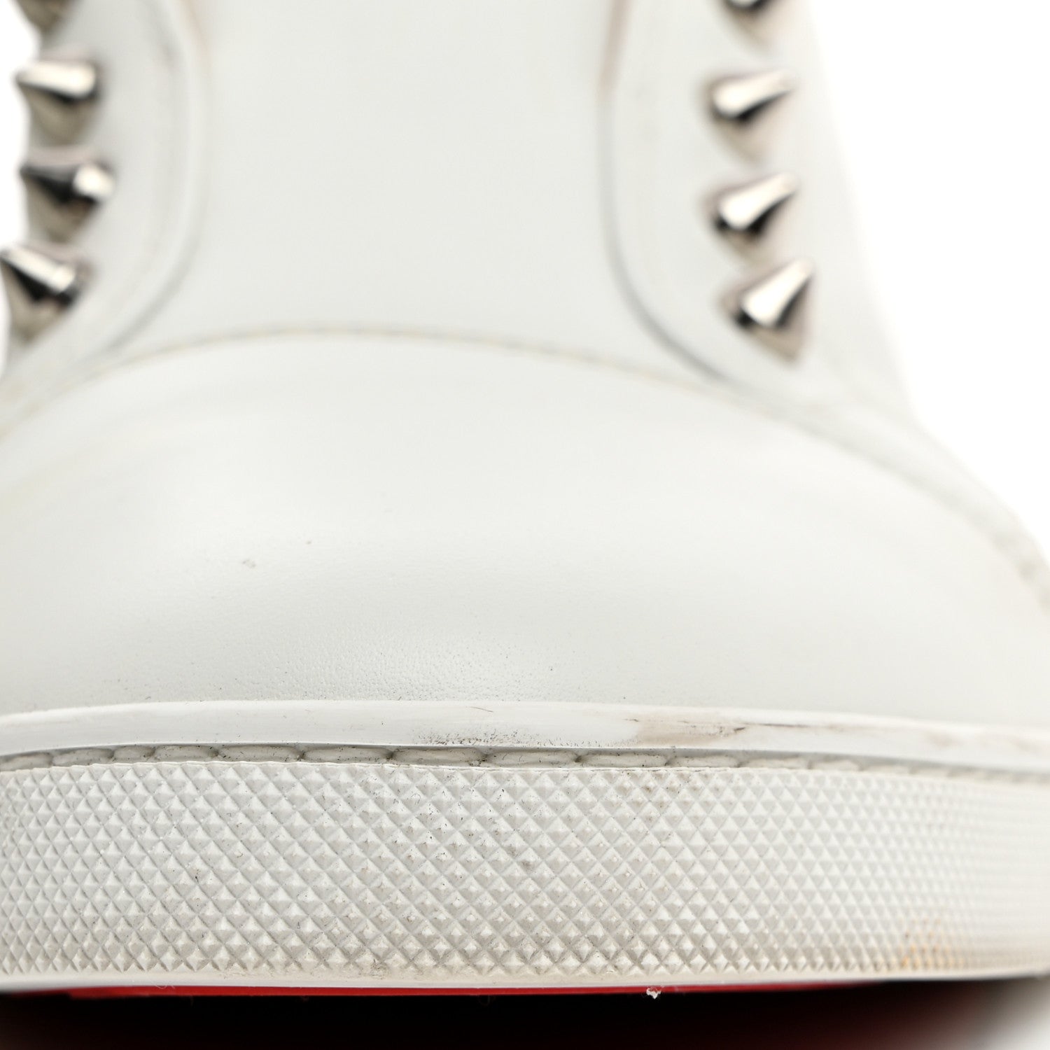 Christian Louboutin Calfskin Womens F.A.V Fique A Vontade Flat Sneakers 41 White 8 of 10