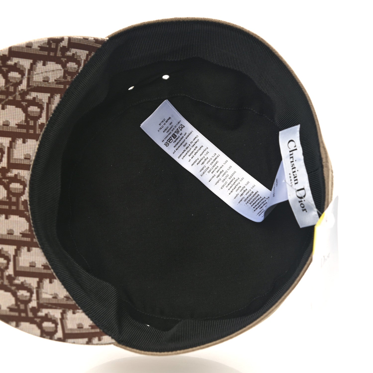 Christian Dior Cotton Baseball Cap 57 Beige 8 of 8