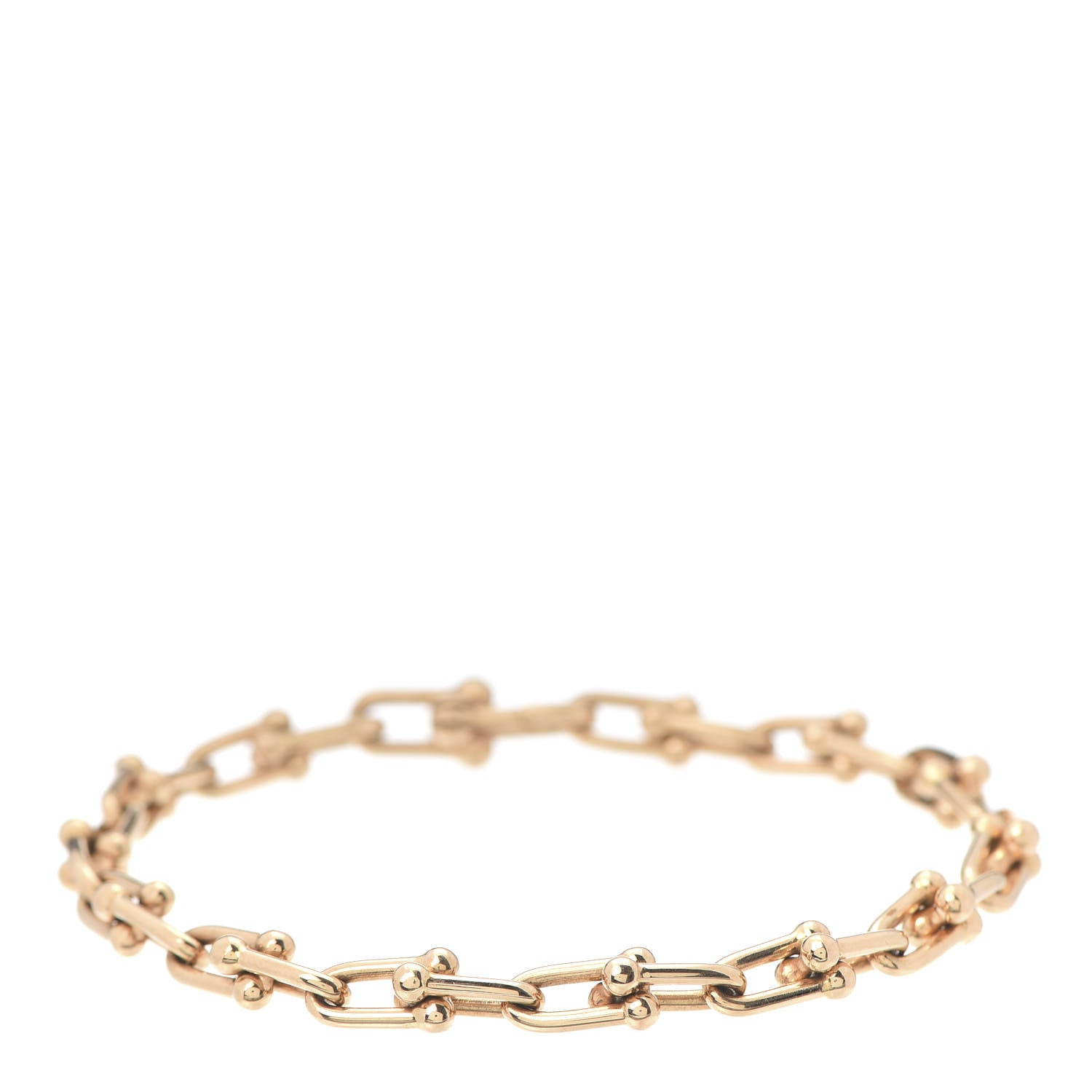 Tiffany 18K Rose Gold Small HardWear Link Bracelet 1 of 5