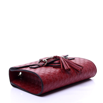 Gucci Soft Microguccissima Mini Emily Chain Shoulder Bag Rosso 4 of 11