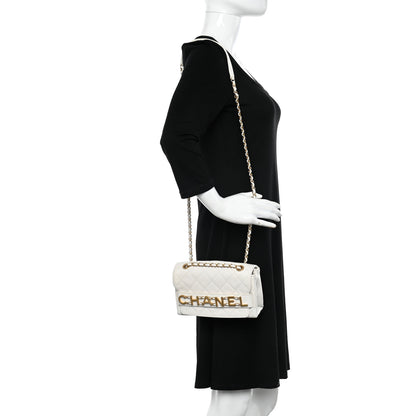 Chanel Calfskin Quilted Small Enchained Flap White 2 of 10