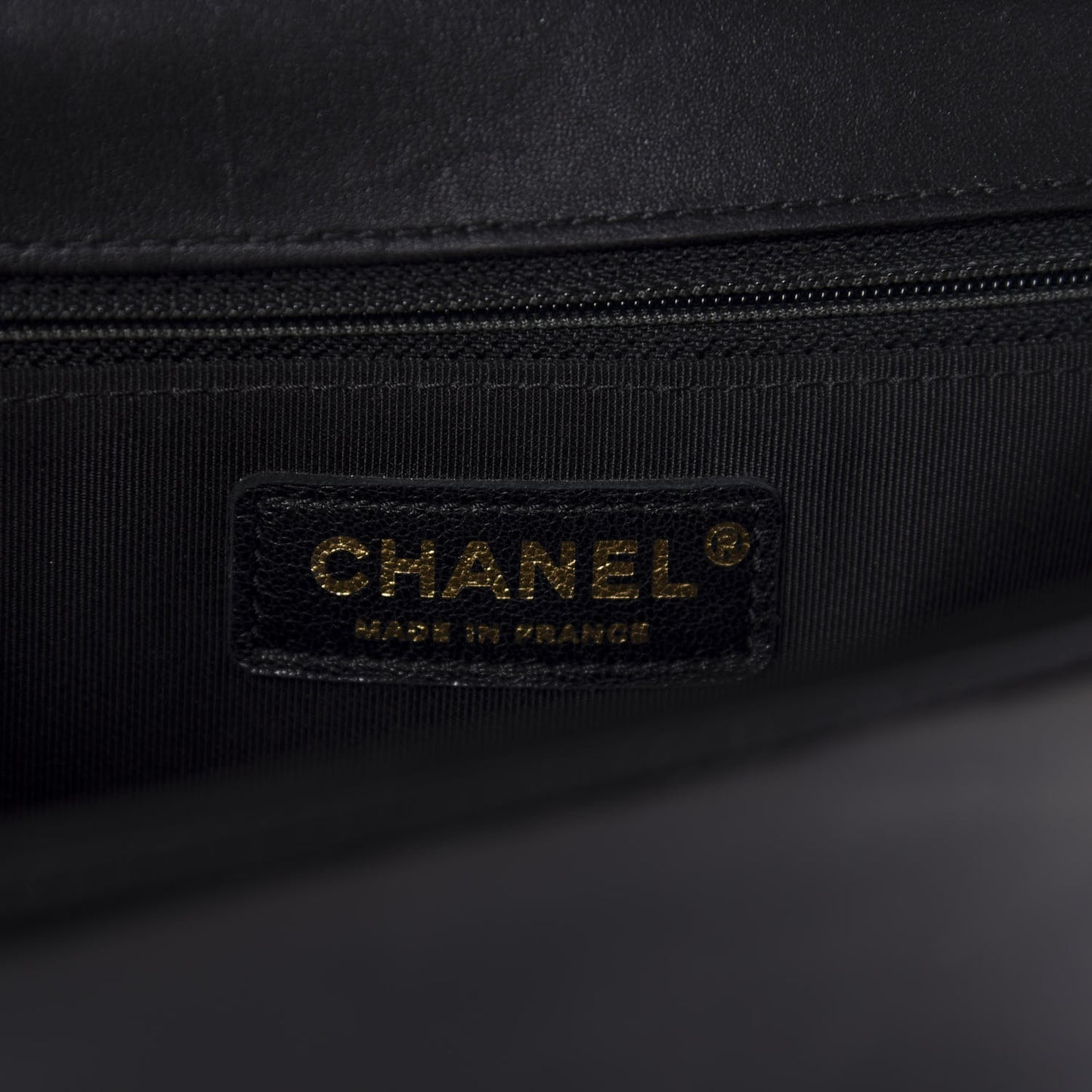 Iridescent Glazed Calfskin Quilted New Medium Boy Flap Black