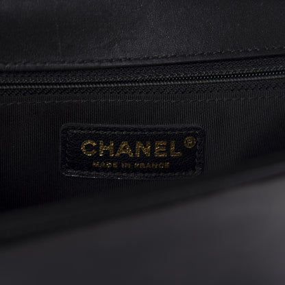 Chanel Iridescent Glazed Calfskin Quilted New Medium Boy Flap Black 8 of 11