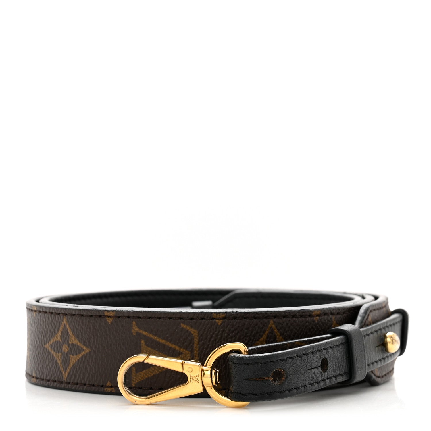 Louis Vuitton Monogram Bandouliere Shoulder Strap XL Black 1 of 5