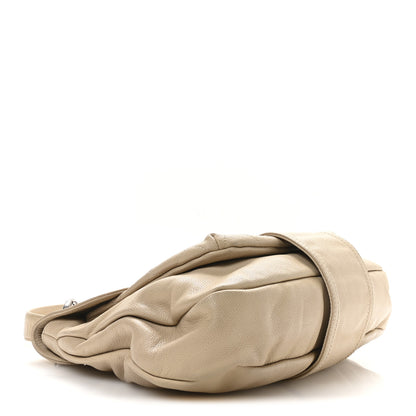 Chanel Glazed Caviar Coco Rider Flap Hobo Beige 4 of 10