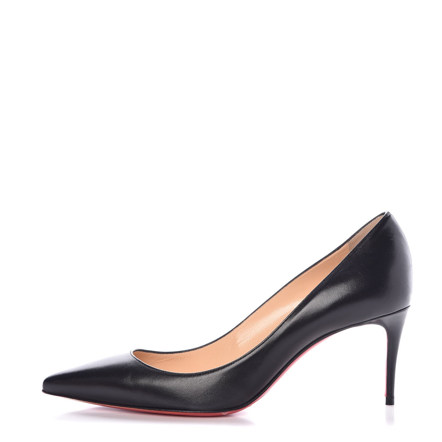 Christian Louboutin Shiny Nappa Decollete 554 70 Pumps 37 Black 1 of 8