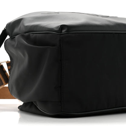 Fendi Calfskin Nylon FF Logo Embossed Changing Bag Black 11 of 12