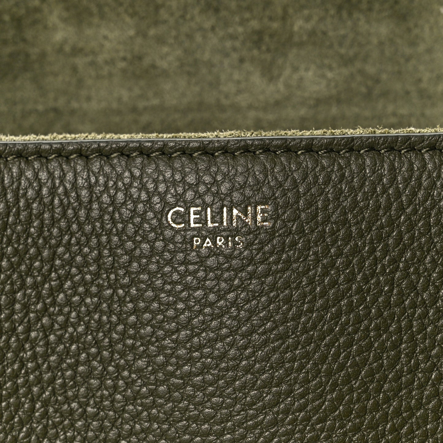 Grained Calfskin Medium Soft 16 Bag Dark Olive