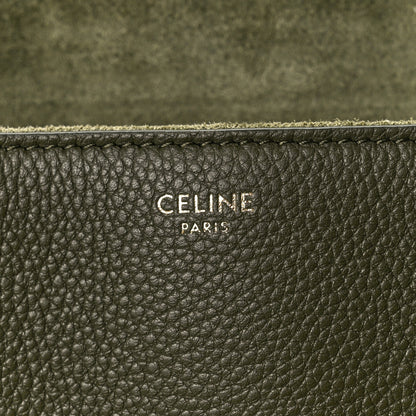 Celine Grained Calfskin Medium Soft 16 Bag Dark Olive 6 of 10