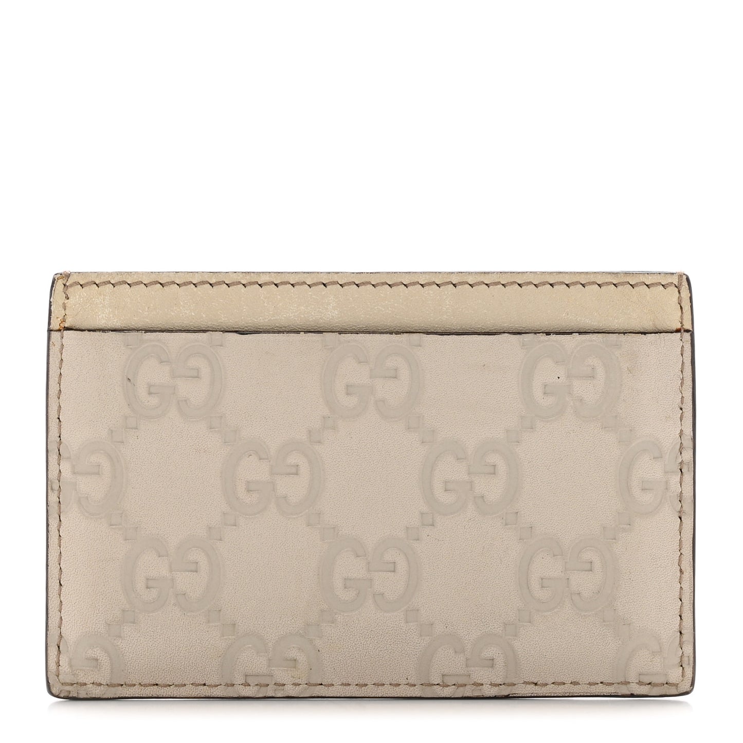 Guccissima Card Holder White