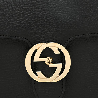 Gucci Dollar Calfskin Small Interlocking G Shoulder Bag Black 8 of 10